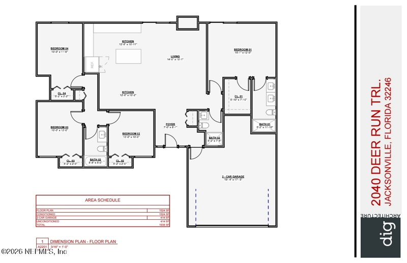 4 bedroom Single Family Residence at 2040 Deer Run Trail, Indian Springs, Jacksonville — photo 2