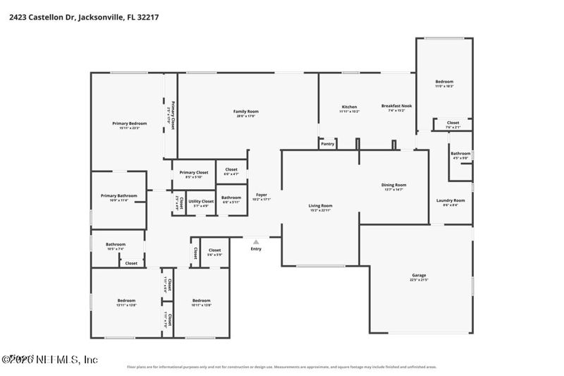 4 bedroom Single Family Residence at 2423 Castellon Drive, San Jose Forest, Jacksonville — photo 2