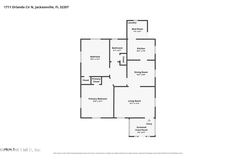 2 bedroom Single Family Residence at 1711 Orlando Circle, Tarpon View, Jacksonville — photo 2