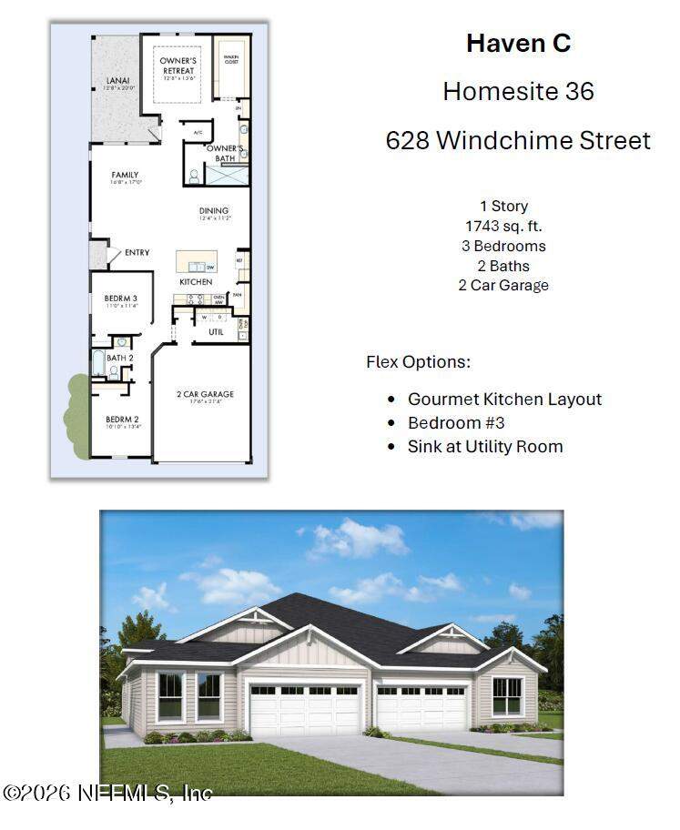 3 bedroom Townhouse at 628 Windchime Street, Wildlight, Yulee — photo 2