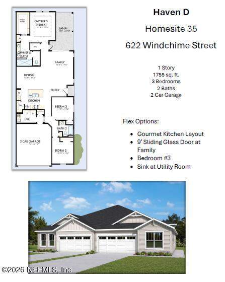 3 bedroom Townhouse at 622 Windchime Street, Wildlight, Yulee — photo 2