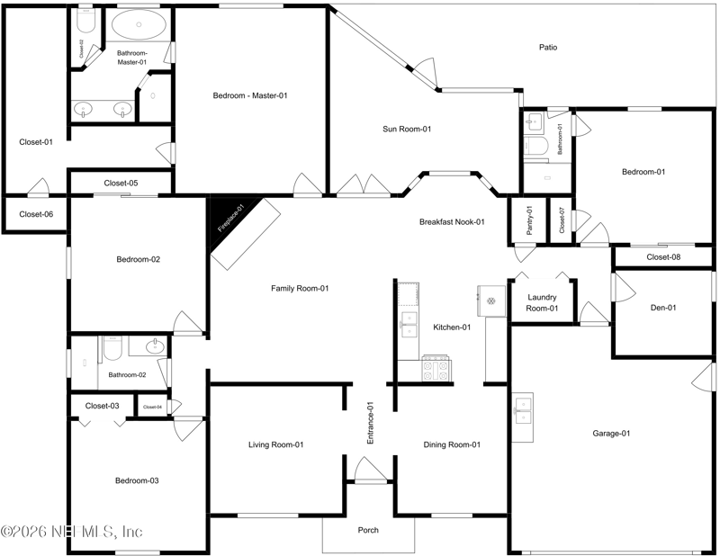 4 bedroom Single Family Residence at 811 Swinford Court, Foxchase, Orange Park — photo 2