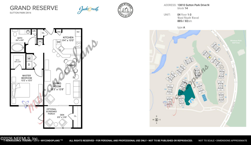 1 bedroom Condominium at 13810 Sutton Park Drive #1414, The Grand Reserve, Jacksonville — photo 3