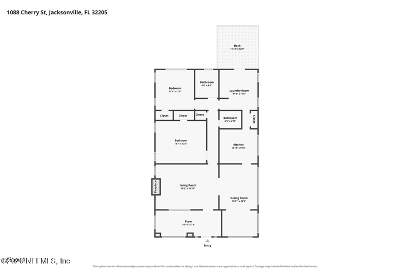 2 bedroom Single Family Residence at 1088 Cherry Street, New Riverside, Jacksonville — photo 2