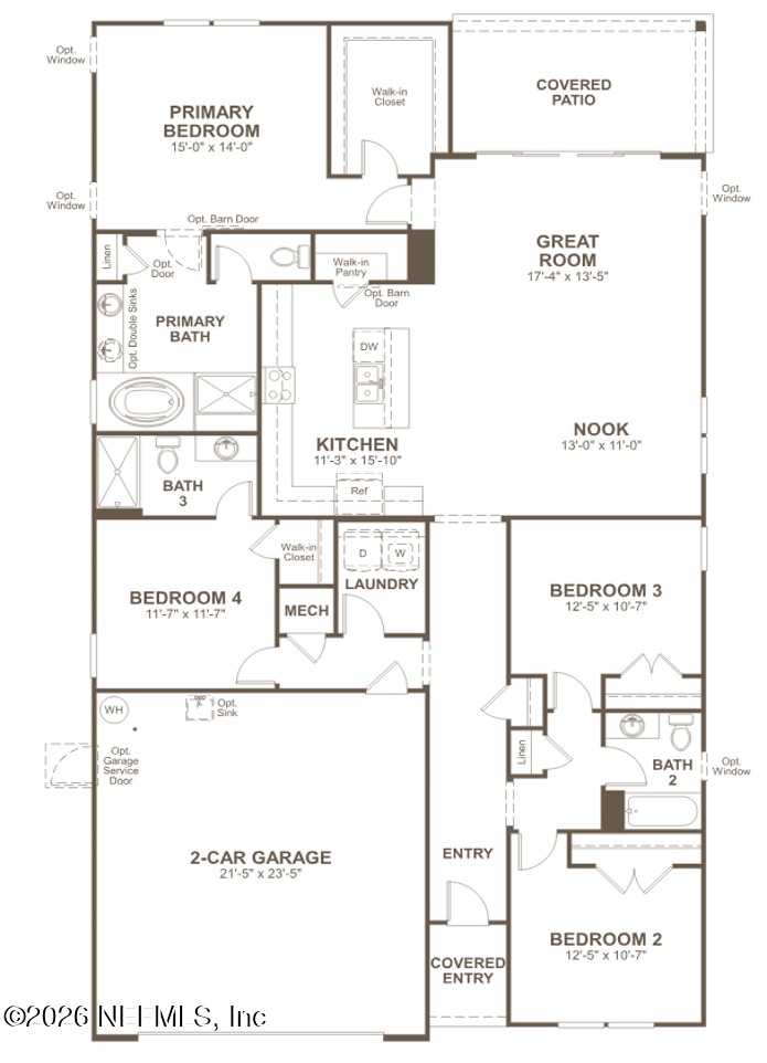 4 bedroom Single Family Residence at 2995 Farmall Drive, Seasons at Scarlett Oaks, Jacksonville — photo 2