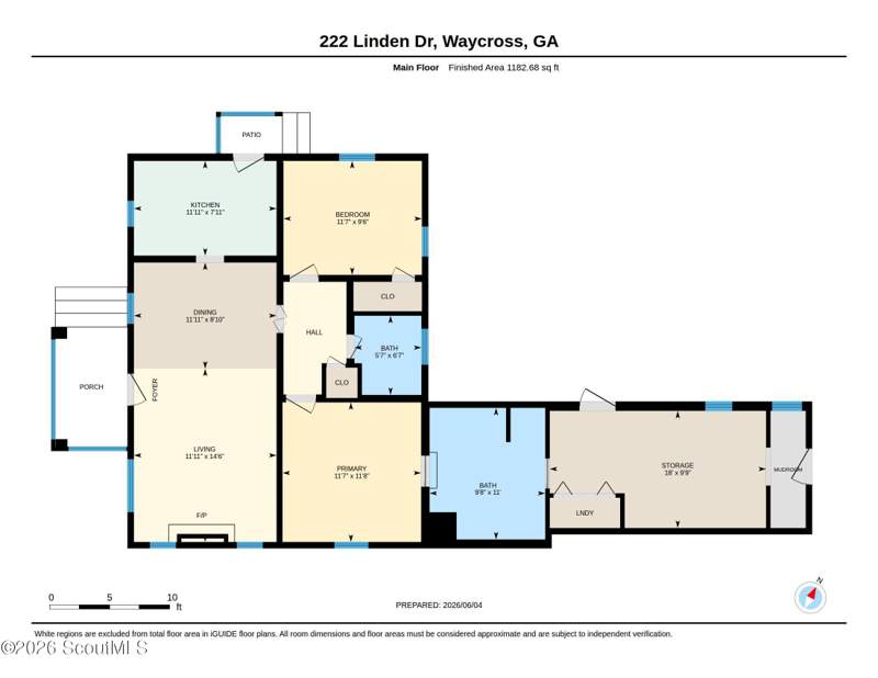 2 bedroom Single Family Residence at 222 Linden Drive, No Recorded Subdivision, Waycross — photo 2