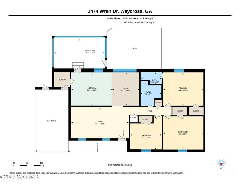 3 bedroom Single Family Residence at 3474 Wren Drive, No Recorded Subdivision, Waycross — photo 2