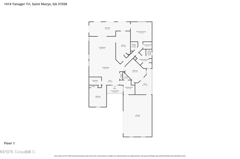 3 bedroom Single Family Residence at 1414 Tanager Trail, Osprey Cove, St. Marys — photo 2