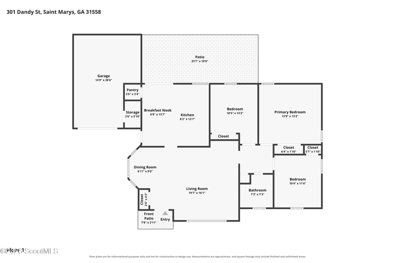 3 bedroom Single Family Residence at 301 S Dandy Street, No Recorded Subdivision, St. Marys — photo 2