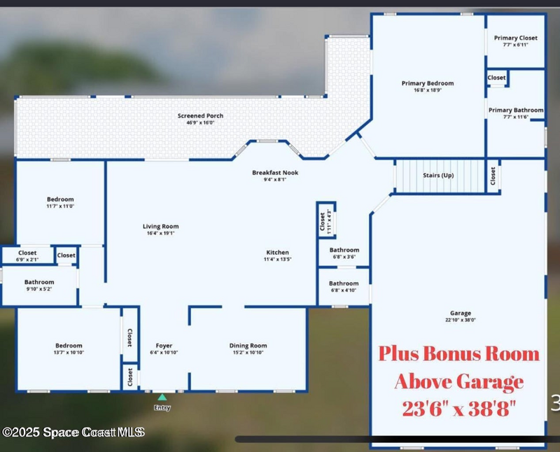 4 bedroom Single Family Residence at 581 Drexel Avenue, Port Malabar Unit 6, Palm Bay — photo 2