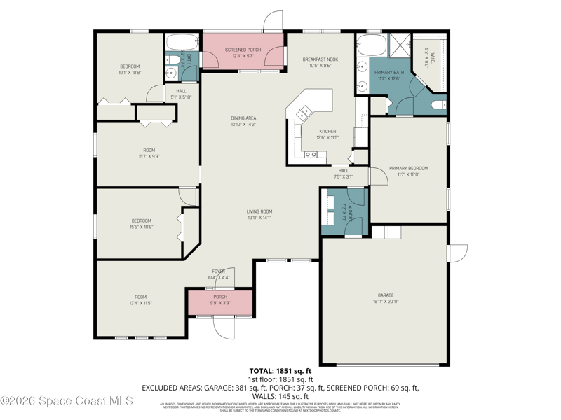 4 bedroom Single Family Residence at 3061 Eldron Boulevard, Port Malabar Unit 46, Palm Bay — photo 2