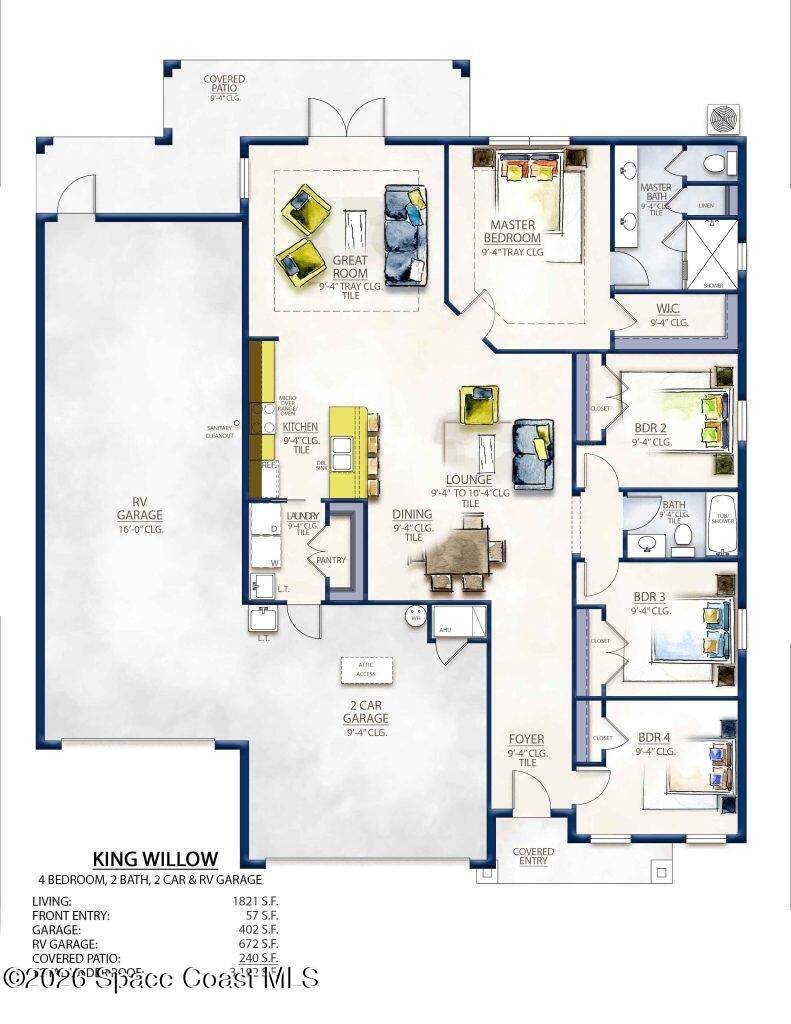 4 bedroom Single Family Residence at 1740 Madden Avenue, Port Malabar Unit 49, Palm Bay — photo 3