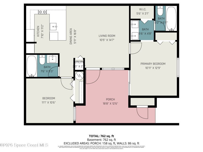 2 bedroom Townhouse at 1011 Abada Court #110, Port Malabar Country Club Unit 7 First Replat of, Palm Bay — photo 2