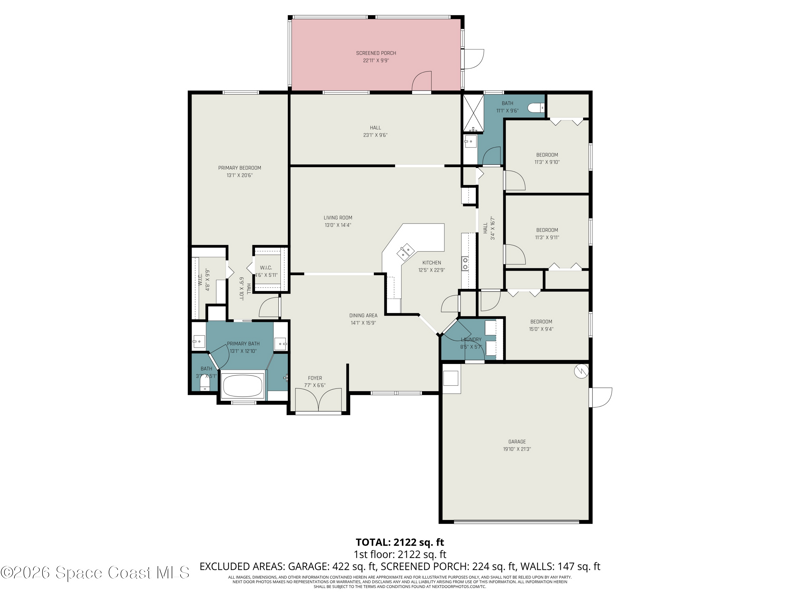 4 bedroom Single Family Residence at 2811 Emerson Drive, Port Malabar Unit 16, Palm Bay — photo 2