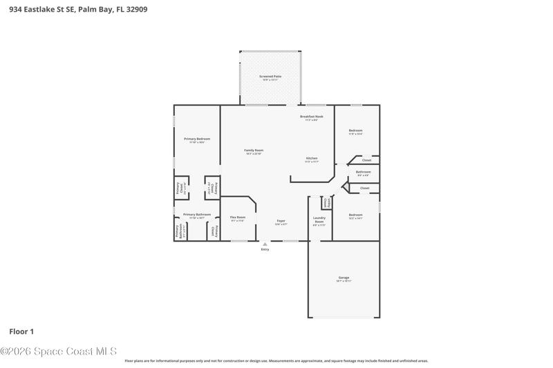 3 bedroom Single Family Residence at 934 Eastlake Street, Port Malabar Unit 9, Palm Bay — photo 2