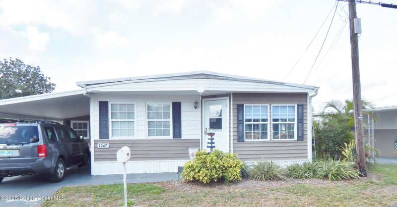 2 bedroom Mobile Home at 1260 Turkey Creek Drive, Palm Bay Estates Mobile Home Park Co/Op of Tropic, Palm Bay — photo 1