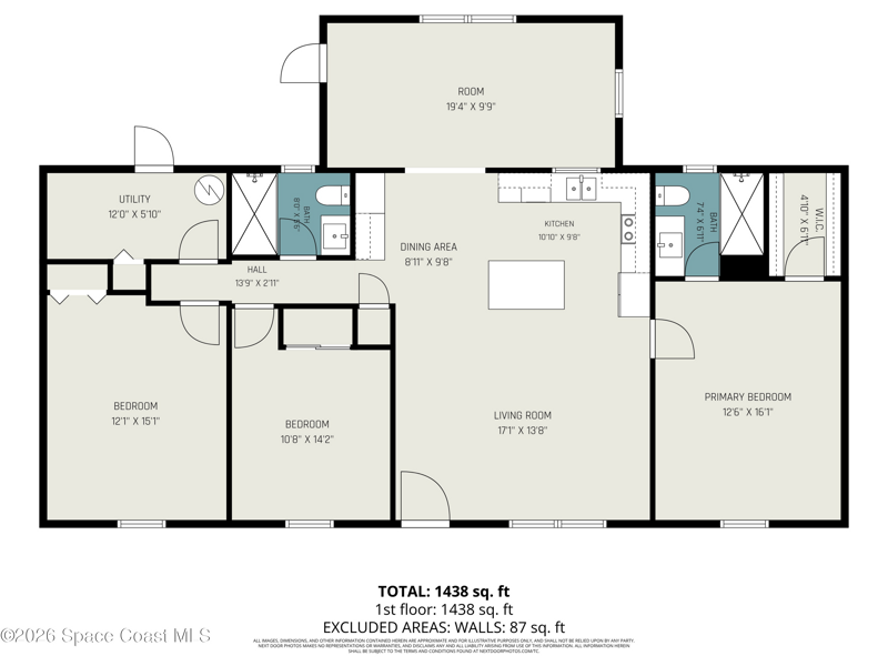3 bedroom Single Family Residence at 428 Calamondin Avenue, Port Malabar Unit 13, Palm Bay — photo 2