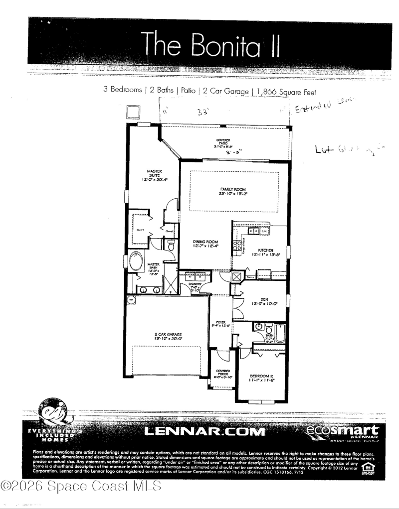3 bedroom Single Family Residence at 3151 Anza Street, Heritage Isle Pud Phase 8, Melbourne — photo 2