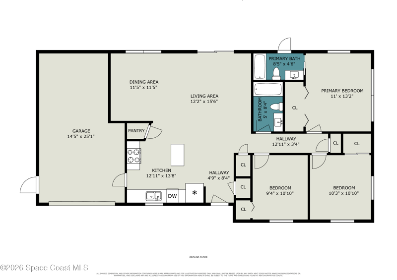 3 bedroom Single Family Residence at 1088 Basque Drive, Kings Grant Unit 2, Rockledge — photo 3