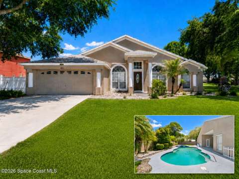443 Cobblewood Drive, pool for sale in Rockledge