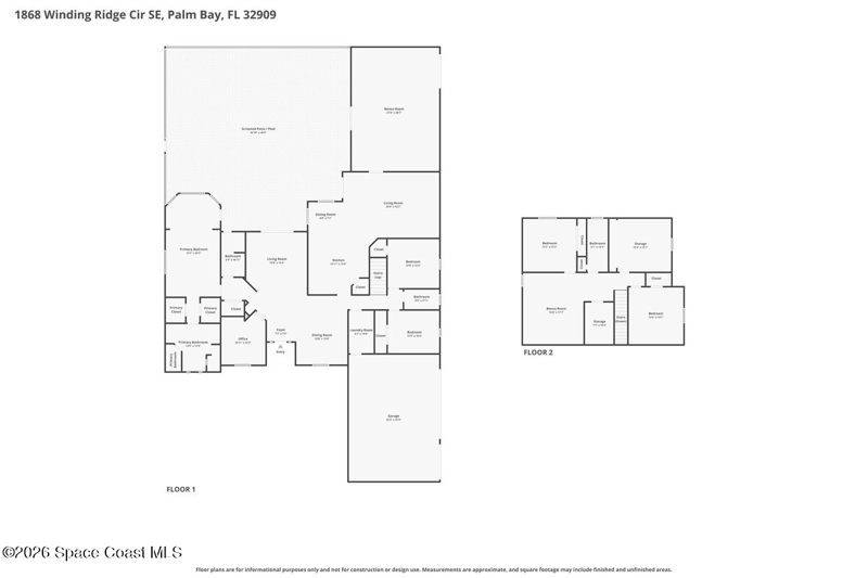 6 bedroom Single Family Residence at 1868 Winding Ridge Circle, Laurelwood at Bayside Lakes, Palm Bay — photo 2