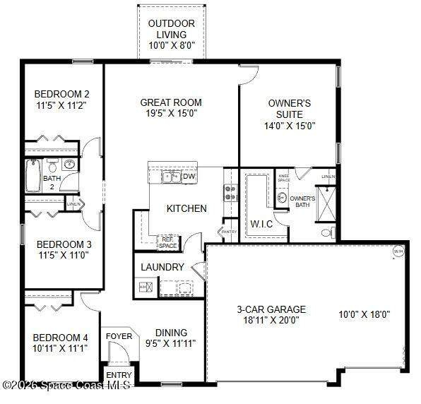 4 bedroom Single Family Residence at 1221 Sapulpa Road, Port Malabar Unit 36, Palm Bay — photo 2