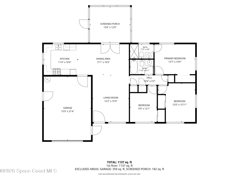 3 bedroom Single Family Residence at 334 Coral Drive, Harbor Heights 2nd Addn, Cape Canaveral — photo 2