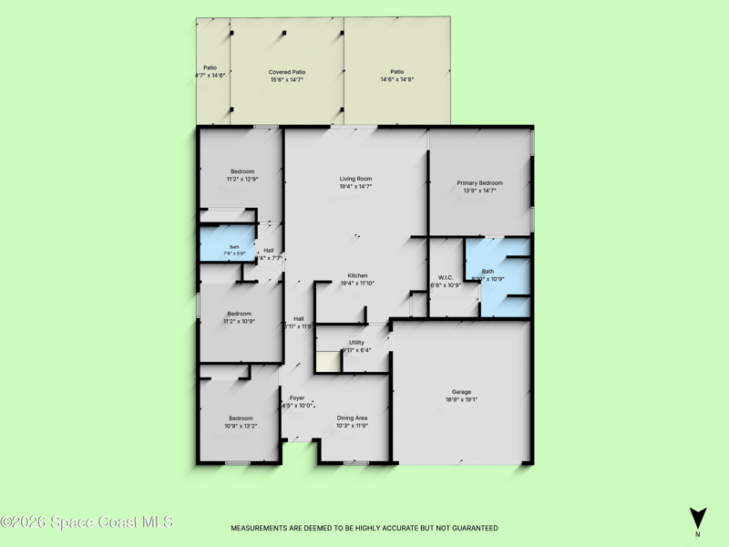4 bedroom Single Family Residence at 102 Fayetteville Street, Port Malabar Unit 30, Palm Bay — photo 2