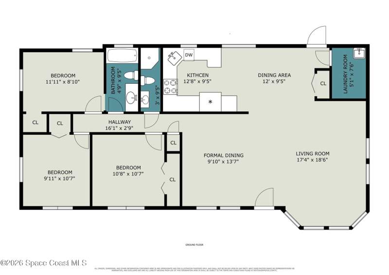 3 bedroom Single Family Residence at 5963 Lord Street, Scottsmoor, Mims — photo 4