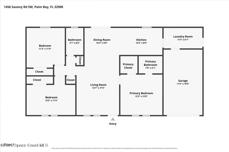3 bedroom Single Family Residence at 1456 Saxony Road, Port Malabar Unit 32, Palm Bay — photo 2