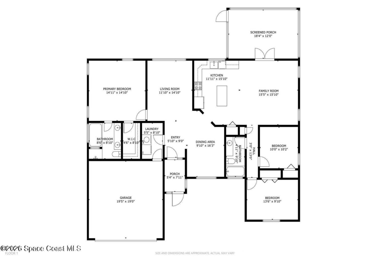 3 bedroom Single Family Residence at 1835 Longleaf Road, Cocoa Pines, Cocoa — photo 2