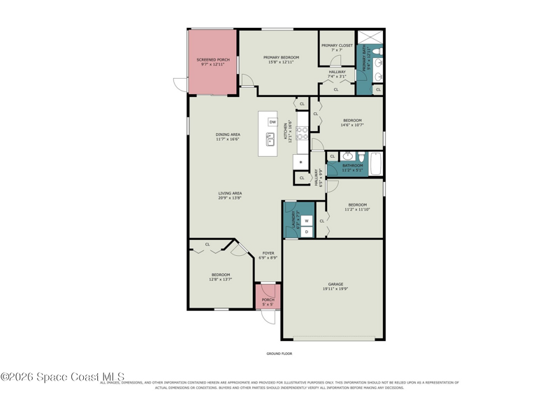 4 bedroom Single Family Residence at 1118 Terry Road, Port Malabar Unit 17, Palm Bay — photo 2