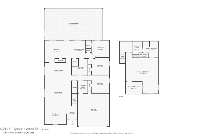 4 bedroom Single Family Residence at 4281 Brantley Circle, Brackenwood Subdivision, Rockledge — photo 2