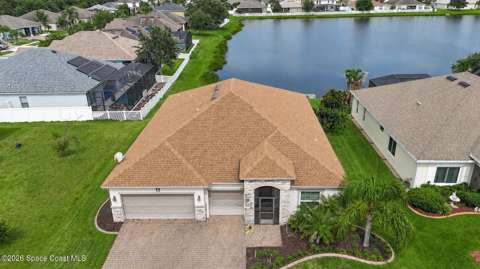 1851 Bridgeport Circle, waterfront for sale in Rockledge
