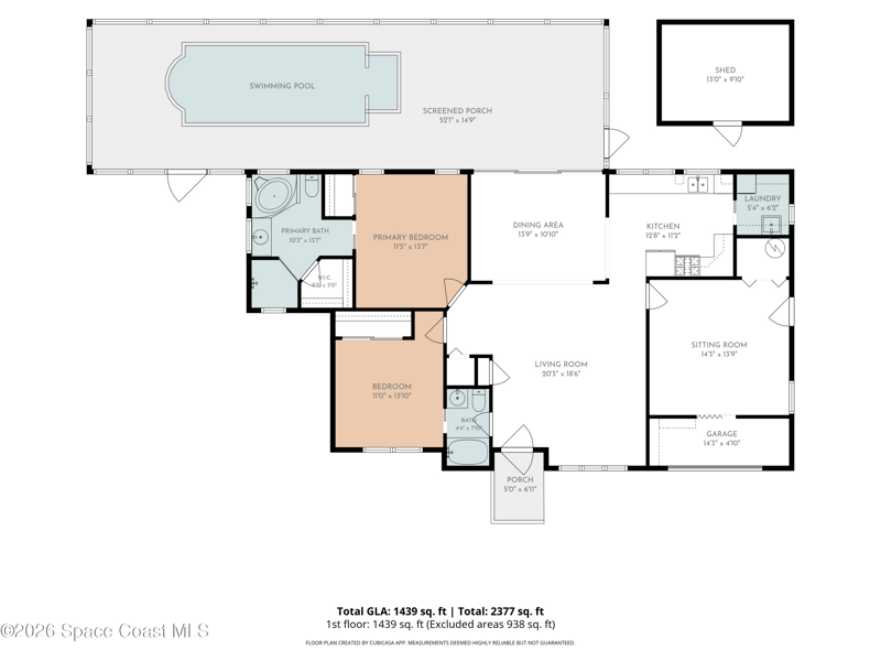 2 bedroom Single Family Residence at 99 Estrella Road, Floridana Beach 5th Addn, Melbourne Beach — photo 2