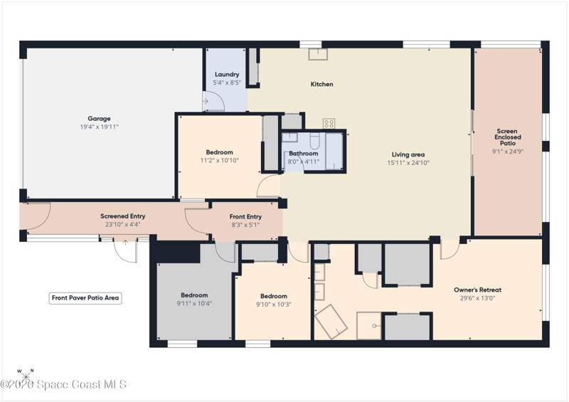 4 bedroom Single Family Residence at 501 Carley Lane, Country Woods, Cocoa — photo 3