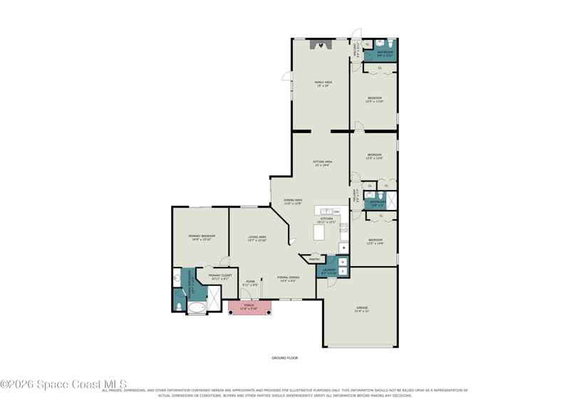 4 bedroom Single Family Residence at 1493 Old Millpond Road, Crane Creek Unit 2 Phase 4, Melbourne — photo 2