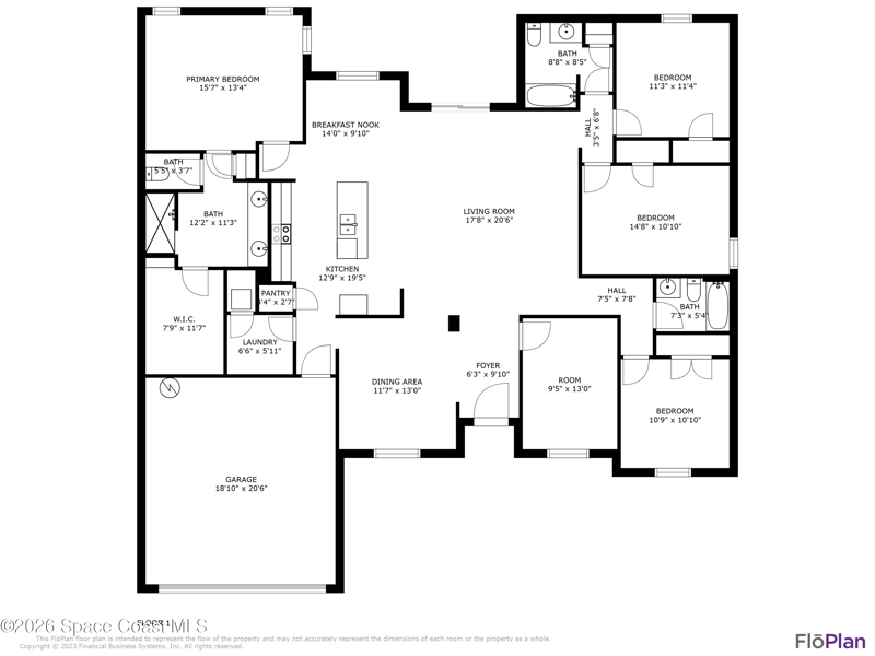 4 bedroom Single Family Residence at 1717 Dalroy Street, Port Malabar Unit 44, Palm Bay — photo 2