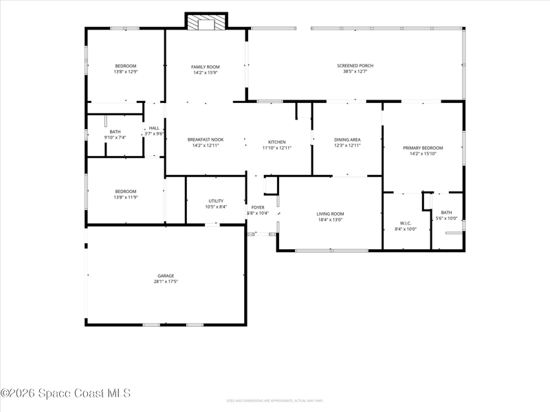 3 bedroom Single Family Residence at 480 Greenview Road, Meadow Point, Merritt Island — photo 2