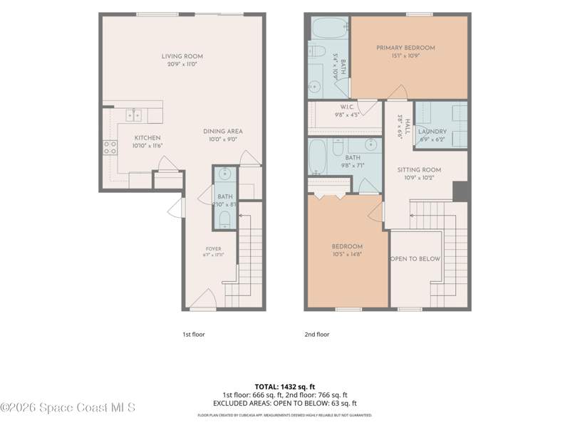 2 bedroom Townhouse at 2675 Revolution Street #103, Lake Washington Townhomes, Melbourne — photo 4