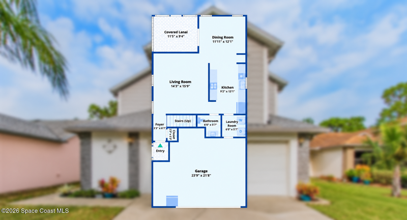 3 bedroom Single Family Residence at 3039 Dunhill Drive, Coventry of Cocoa A Replat of, Cocoa — photo 3