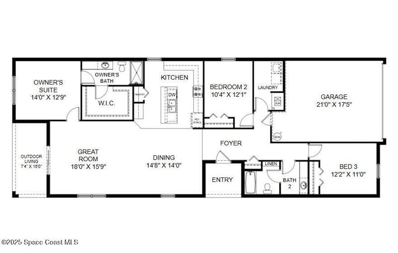 3 bedroom Single Family Residence at 621 SW Richmond Circle, Richmond Cove, Palm Bay — photo 2