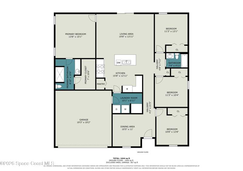 4 bedroom Single Family Residence at 3059 Tivoli Avenue, Port Malabar Unit 24, Palm Bay — photo 5