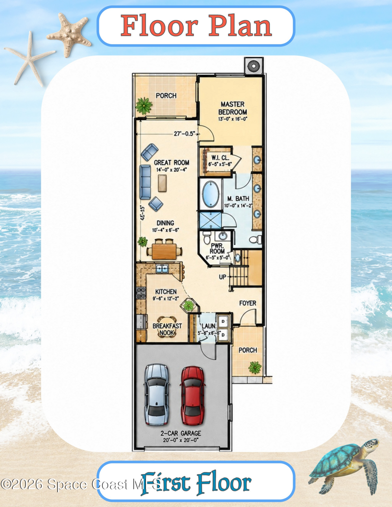 4 bedroom Townhouse at 125 Joe Place #25, Perlas Del Mar Condo, Cape Canaveral — photo 2