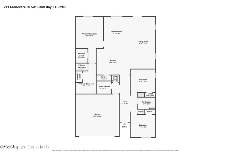 3 bedroom Single Family Residence at 211 Guinevere Drive, Brentwood Lakes Phase III, Palm Bay — photo 2