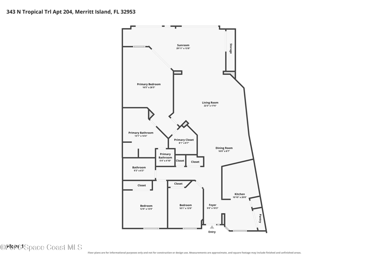 3 bedroom Condominium at 343 N Tropical Trail #204, Island Cove Condo Ph 1, Merritt Island — photo 2