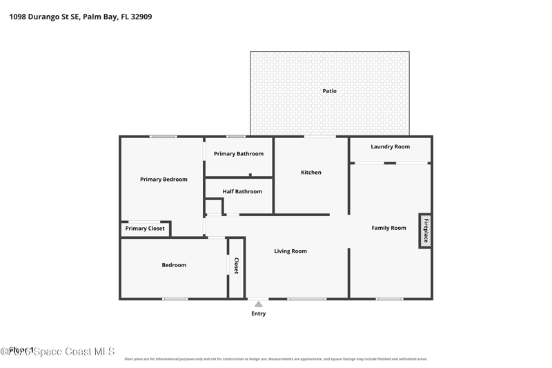 2 bedroom Single Family Residence at 1098 Durango Street, Port Malabar Unit 9, Palm Bay — photo 2
