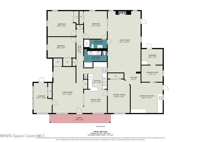 5 bedroom Single Family Residence at 2419 Lakeview Drive, Lakeview Shores Sec E, Melbourne — photo 2