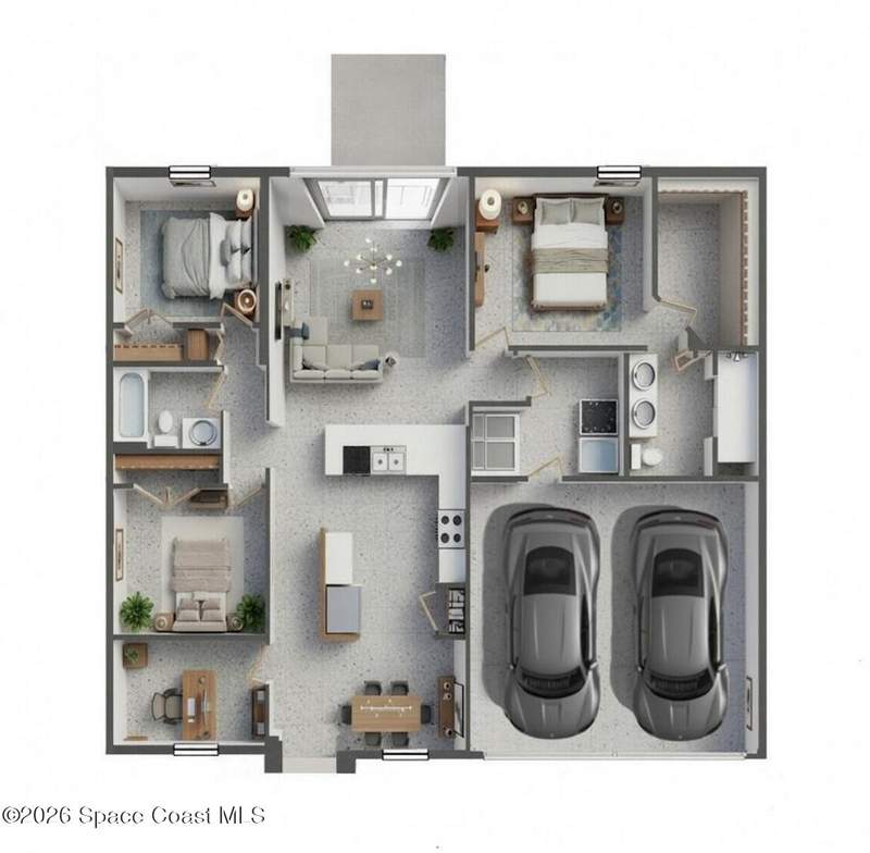 3 bedroom Single Family Residence at 556 Plumbago Road, Port Malabar Unit 41, Palm Bay — photo 2