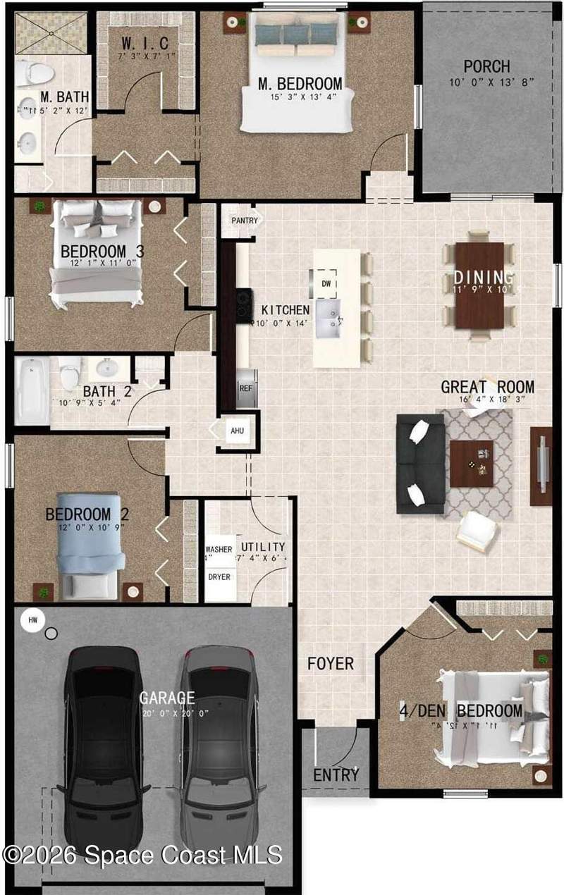 4 bedroom Single Family Residence at 1510 Shamrock Avenue, Port Malabar Unit 16, Palm Bay — photo 3